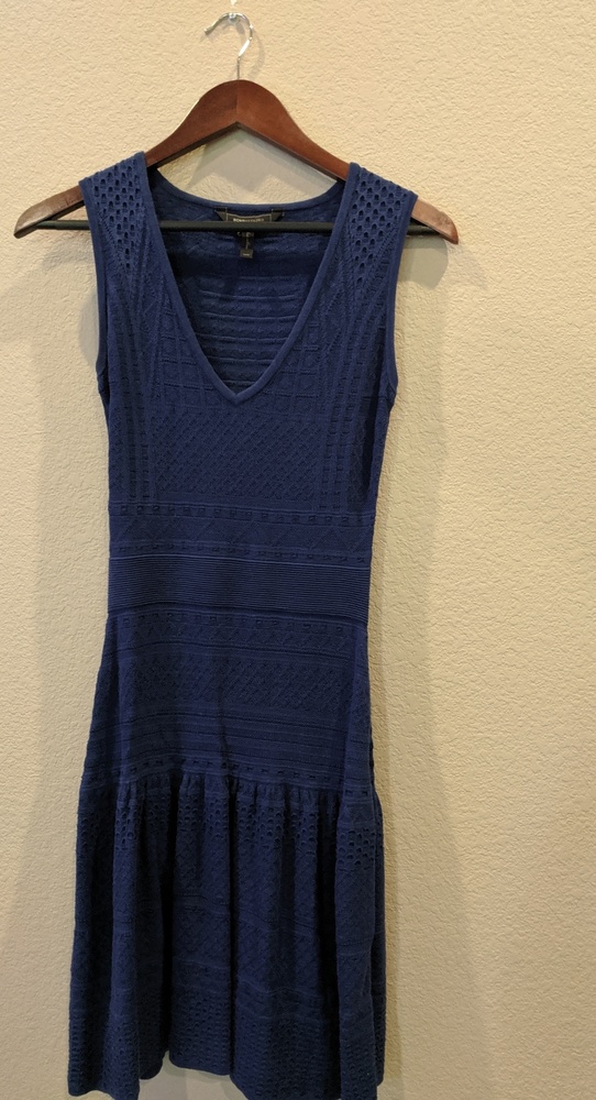 Royal Blue knit BCBGMaxAzria dress